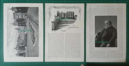 Prime Minister At Hatfield House Lord Salisbury Cecil Cranborne - c.1900 Article