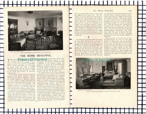 (6717) Queen Alexandra King's Royal Yacht Messrs Waring - c .1900 Article