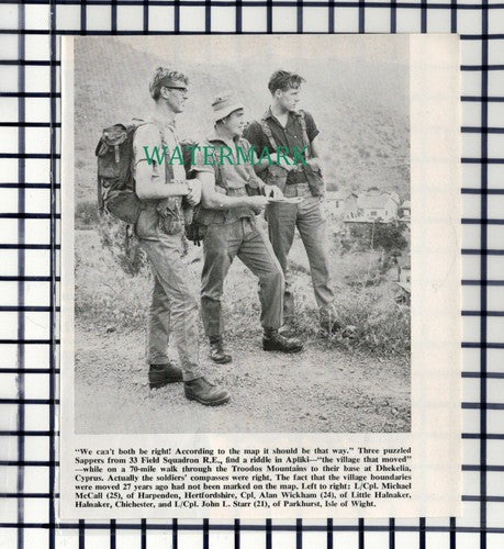 C7379) 33 Squadron Royal Engineers McCall Starr Wickham Halnaker - 1967 Cutting