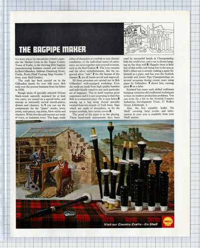 (5638) Bob Gillanders Osnaburg Street Forfar Perth Bagpipe Maker - 1966