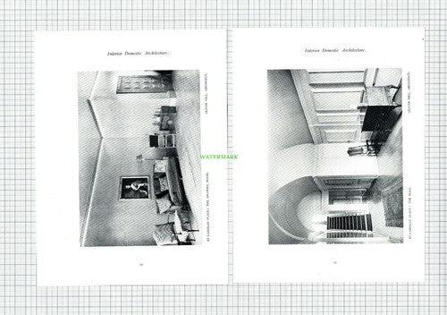 CADOGEN PLACE Oliver Hill Architect 6-Side Book Prints  - 1926