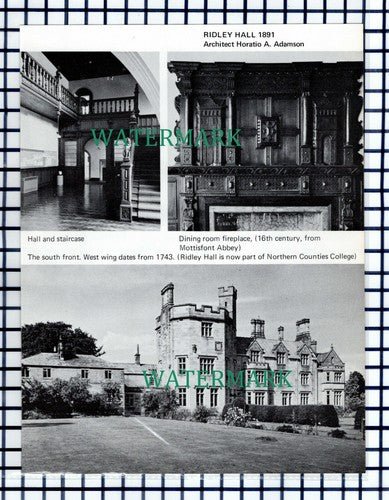 (7563) Ridley Hall  -  c.1969 Cutting