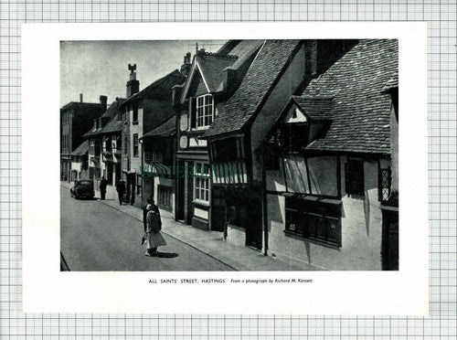 (6892) All Saints Street Hastings Sussex ~  1955 Cutting