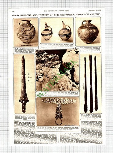 Dr J Papadimitriou Mycenae Graves Greek Archaeological Society -1952 Article