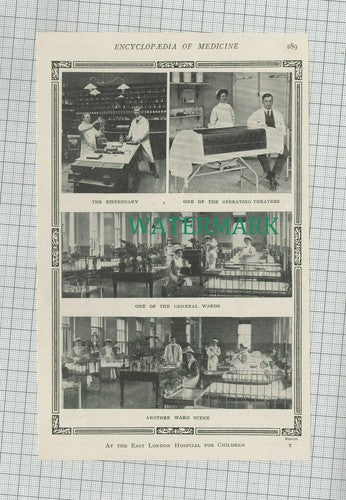 C1630) East London Hospital For Children  - c.1915 Clip