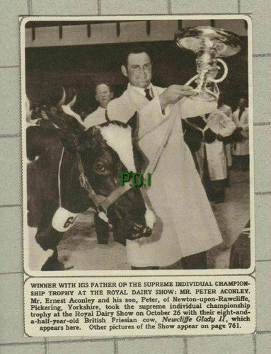 Peter Aconley Ernest Newton-Upon-Rawcliffe Yorkshire - 1961 Small News Clipping