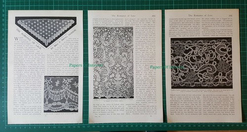 (6733) The Romance Of Lace Mrs F Nevill Jackson -  c.1900  Article