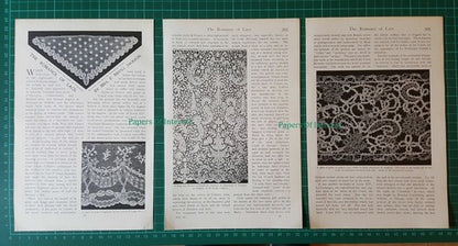 (6733) The Romance Of Lace Mrs F Nevill Jackson -  c.1900  Article