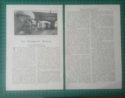 The Easingwold Railway Hadfield Craven - 1930 Article