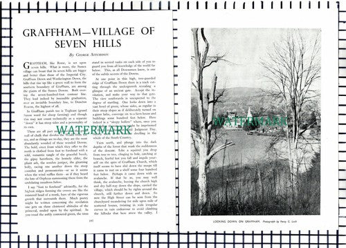 (8219) Graffham Sussex   - 1950 Article