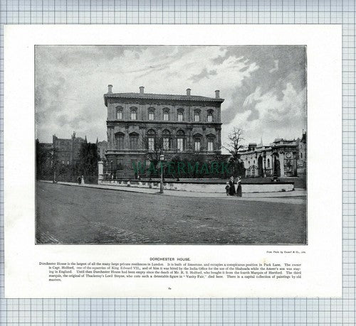 X1898) Dorchester House Kew Gardens Museum - c.1900 Book Print