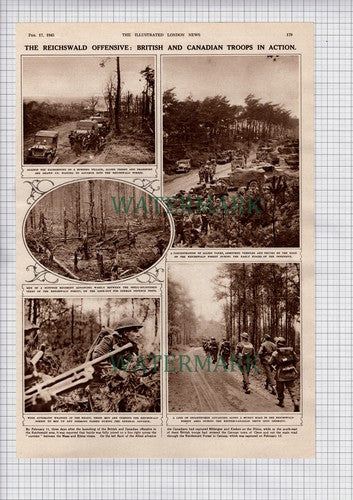 The Reichswald Offensive World War 2 Canadian First Army  - 1945 Article