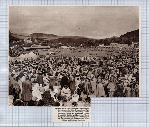 (5768) Princess Royal Park Braemar Royal Highland Society Gathering -  1950 Clip