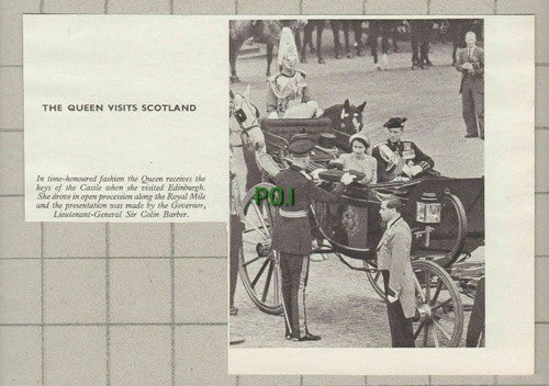 (5486) Lieut General Sir Colin Barber Queen Visit Edinburgh  - c.1953 Clip