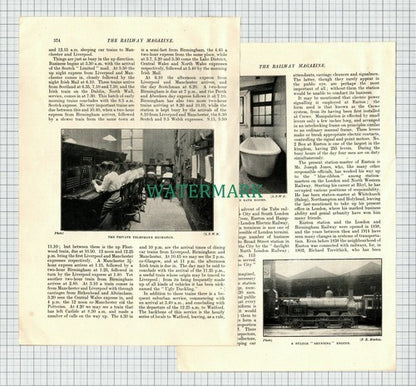 EUSTON Railway Station Joseph Jones  LNWR - 1914 Article