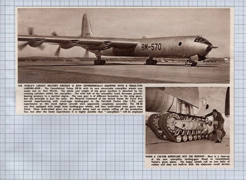 (5604) Consolidated Vultee XB36 Aircraft - 1950 Clip
