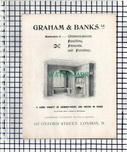 Miller & Sons Electric Light Manufacturers London / Graham & Banks - 1901 Advert