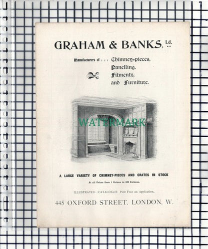 Miller & Sons Electric Light Manufacturers London / Graham & Banks - 1901 Advert