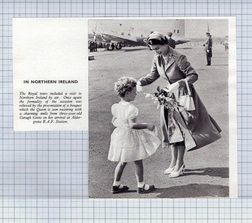 (5481) Caragh Coote Queen Bouquet Aldergrove RAF Station Ireland -  c.1953 Clip
