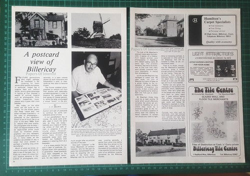 Mr Victor Meecham Billericay Essex  - 1983 Article