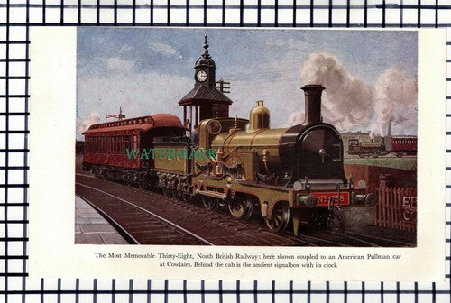 C7115) North British Railway NBR  No 38 Cowlairs - 1947 Book Print