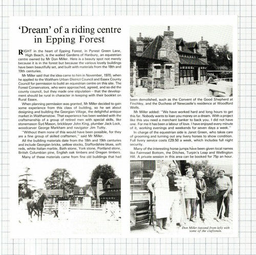 (5975) Epping Forest Don Miller Gardens Of Hanbury Equestrian Cntr  c.1983 Clip