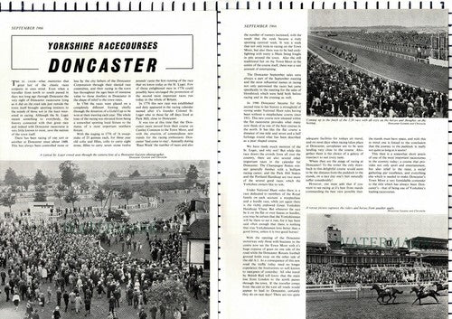 Doncaster Racecourse  Yorkshire -  1966 Article / Print