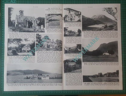 Scotland Robert Louis Stevenson Swanston Colinton  - 1950 Article