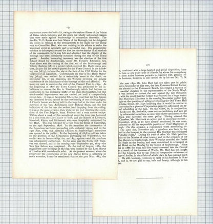 (6385) John Hart  Scarborough Town Council - 1901 Article