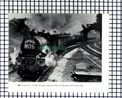 (7836) Railway Engine 6026 King John Inter City The Hawthorns - 1970s Cutting