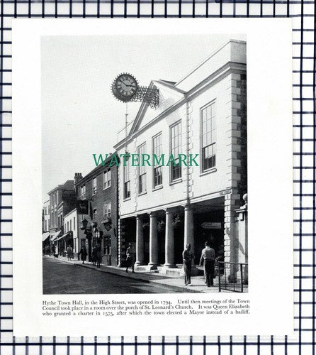 (7529) Hythe Town Hall - 1950s Cutting