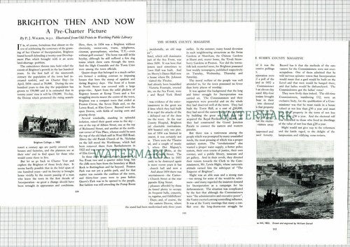 (6612) Brighton Sussex  - 1954 Article