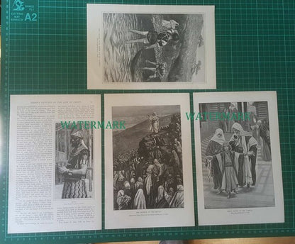 (7173) James Tissot Life Of Christ Cleveland Moffett - c.1900 Article