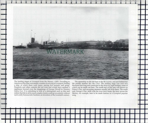 George's Landing Stage Liverpool / From The Mersey -   Book Print