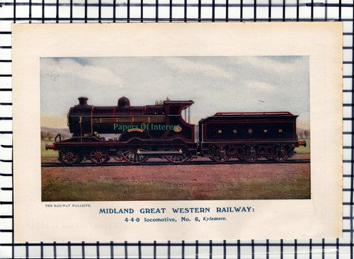 C5787) Midland Great Western Railway 4-4-0 No 6 KYLEMORE - c.1917 Print