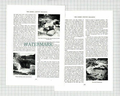 (6855) Bargham Church Sussex Barpham Hill - 1954 Article