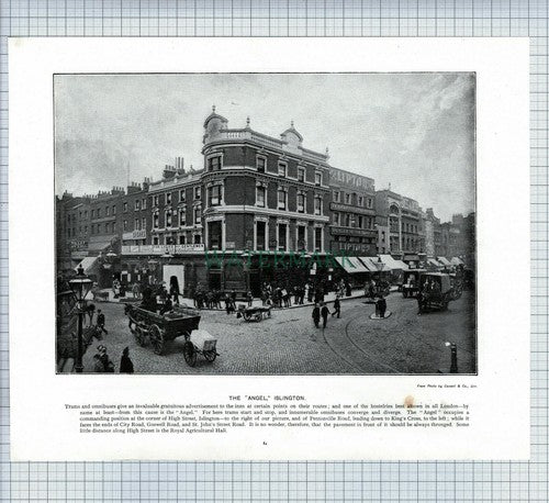X1897) The Angel Islington London / Windsor Castle Kitchen - c.1900 Book Print