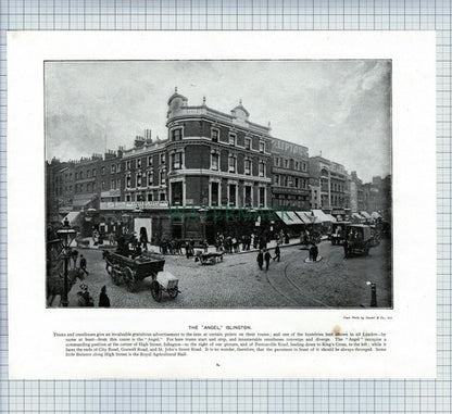 X1897) The Angel Islington London / Windsor Castle Kitchen - c.1900 Book Print