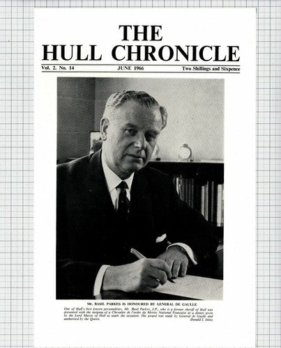 Mr Basil Parkes JP Sheriff Of Hull General De Gaulle -  1966 Clipping