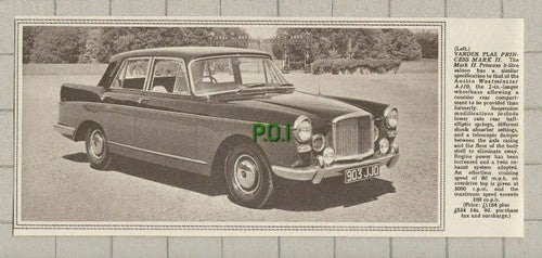(5258) Vanden Plas Princess Mark II  -  1961 Paper Cutting