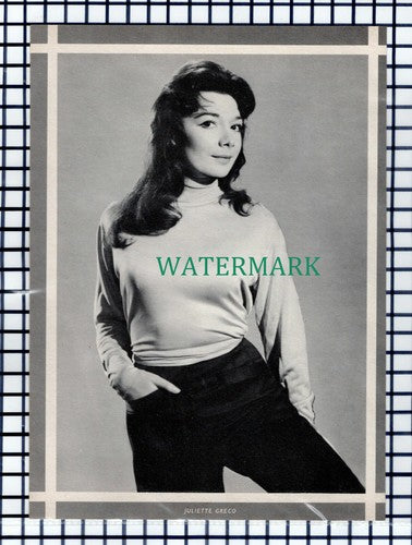 (7572) Juliette Greco / Piper Laurie  - 1959 Cutting