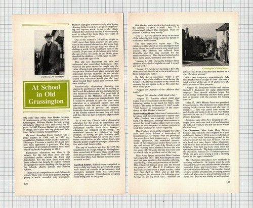 (6100) Grassington Yorkshire James Chapman Harker Coulson - 1984 SMALL Article