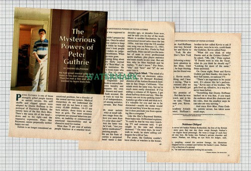 (8708) Peter Guthrie Rain Main - 1993 Small Article