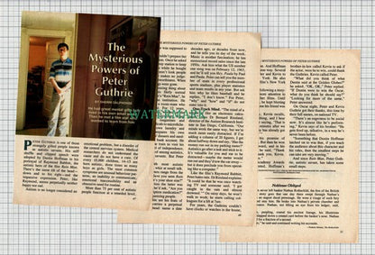 (8708) Peter Guthrie Rain Main - 1993 Small Article