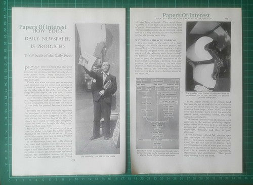 Newspaper Production  - 1968 Article