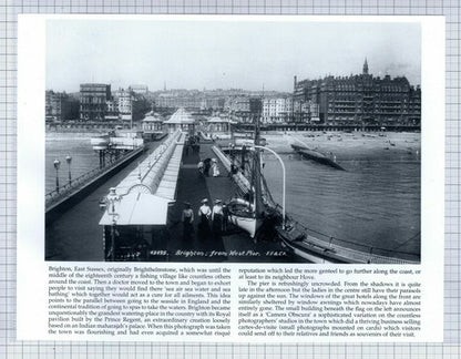 (5684) Fleetwood Lancashire Beach /  Brighton Pier  - Dbl SIded Cutting