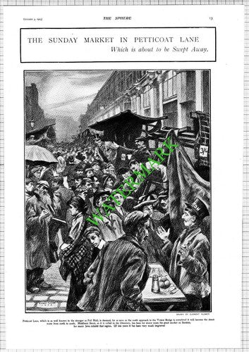 Broadrick Fettes Ridsdale Kew Scawfell Jupp / Petticoat Lane - 1903 News Page