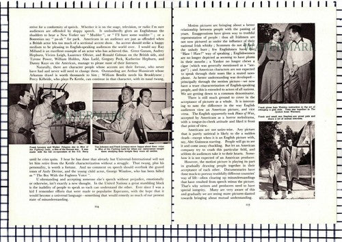 Frank Lovejoy Actor - c.1955 Article