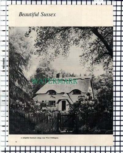 West Chiltington Sussex Cottage  - 1965 Cutting / Print