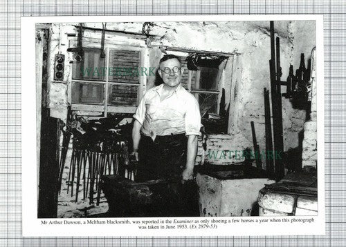C7536) MELTHAM Blacksmith Arthur Dawson - Cutting